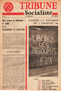 Avril 1962, Tribune Socialiste