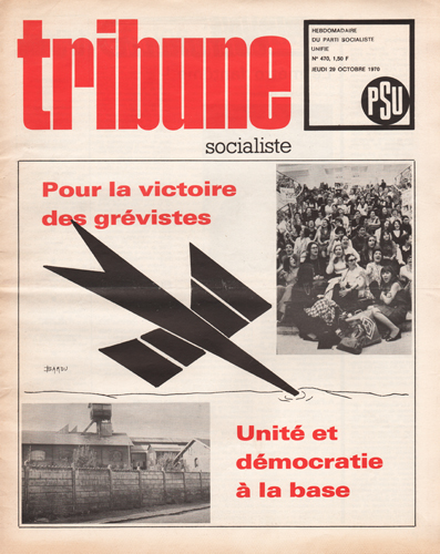 Couverture Tribune Socialiste N°470, Octobre 1970