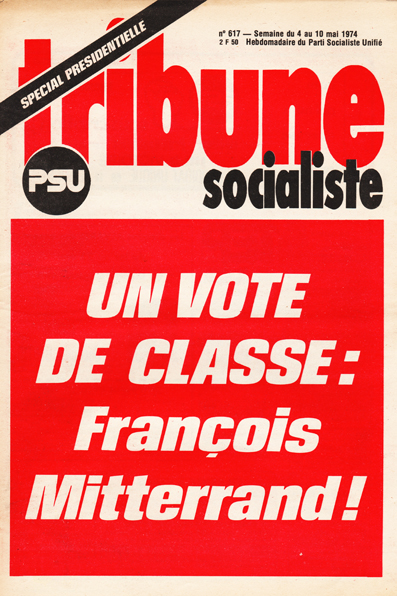 Couverture Tribune Socialiste N°617, 4-10 Mai 1974