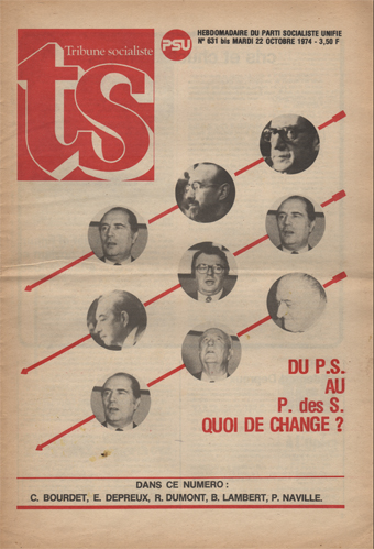 Couverture de Tribune Socialiste N°631 Bis 22 0ctobre 1974