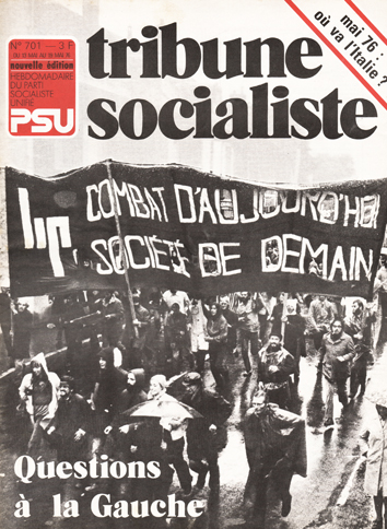 Couverture TS N°701, 13-19 Mai 1976