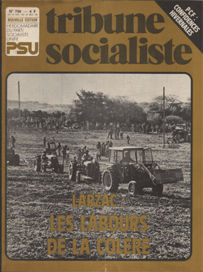 Couverture Tribune Socialiste N°798, 12-18 Octobre 1978