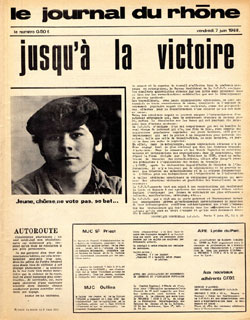 Le journal du Rhône, 1968