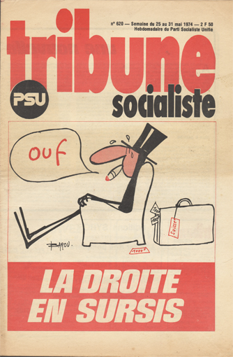 Couverture Tribune Socialiste N°620, 25-31 Mai 1974